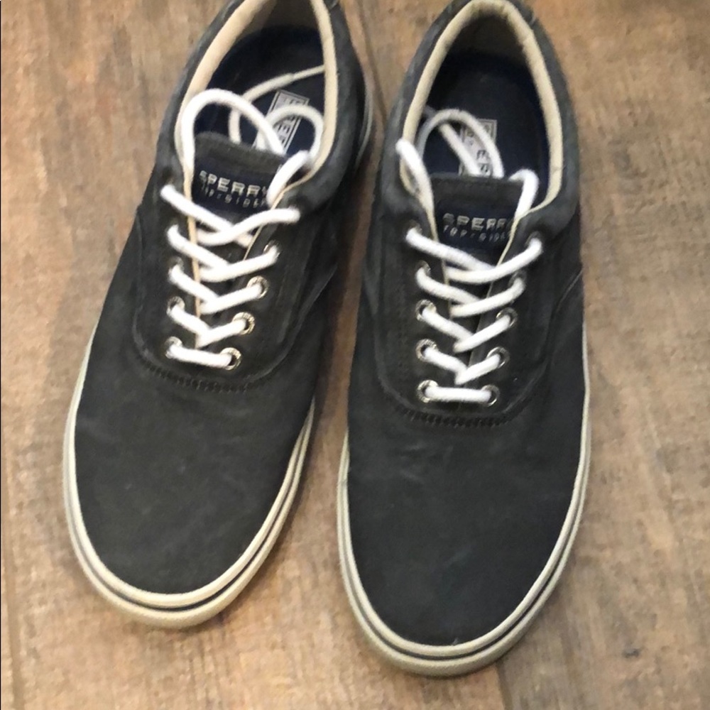 Sperry Top Sider Sneaker, Black Canvas, 8-1/2 M
